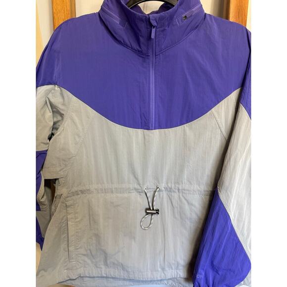 Lululemon Evergreen Anorak Windbreaker Quarter Zip Hoodie Purple Gray Size 8 - Picture 5 of 14
